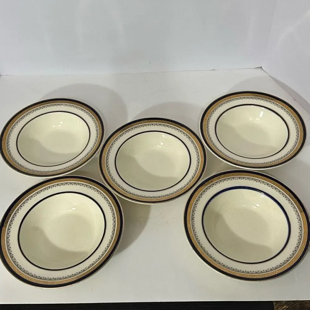 Vintage Myott Son & Company Royalty Pattern Bowls Set of 5